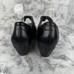 NAOT Womens Low Heel Comfort Mary Jane Size 38/8 Black Leather Round Toe Minimal Photo 3