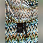 Saint Tropez West Cowl Neck Top Size Medium Geometric Pattern Career Top Photo 3