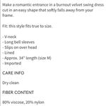 Cupcakes and Cashmere  Velvet Floral Swing Dress Photo 5