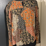 Daniel Rainn 💜 Multicolor Patchwork Boho Blouse in Autumnal Shades Photo 0