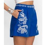 Johnny Was 💕 JADE💕 Jodie Easy Jacket + Jenah Short Set ~ Blue Small S NWT Photo 9