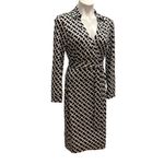 Diane Von Furstenberg  Jeanne Silk Jersey Wrap
Dress, Sz 12 Photo 6