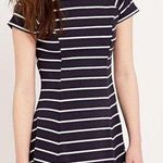 Urban Outfitters BDG Jackie A-Line Navy Blue and White Stripe Dress Photo 0