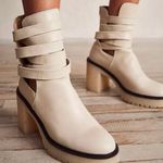 Free People Jesse Women's Cutout Boots In Ivory Size 8.5/39 Photo 0