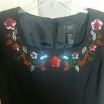 Virgo Little Black Dress With Sequins Size 12P Photo 2