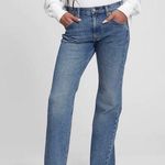 Gap flare women’s mid rise stretch 90s style jeans medium wash size 2 Photo 0