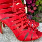 Vince Camuto Womens Narrital Lace Up Caged Dress Sandals Photo 3