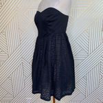 Anthropologie Moulinette Soeurs Dress Lace Crochet Strapless Black Size 6 Photo 3