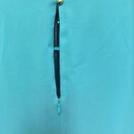 Vince Camuto turquoise 3/4” tiered ruffle sleeve keyhole neck lined mini dress Photo 5