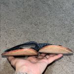 Anthropologie  Ezra Criss-Cross Woven Leather Slingback Sandal Navy Black 10 Photo 4