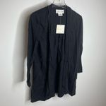 Kate Spade NWT Broome Street Open Cardigan Black Xsmall Xs New 3/4 Sleeve Photo 2