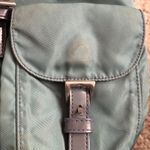 Prada  nylon backpack y2k 2000s in green with leather trim and silver-tone small Photo 14