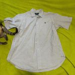 Ralph Lauren Blue and White Casual Button Down Shirt Photo 1