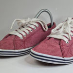 Nautica  Shoes Womens 7 Casual Low Top Sneakers NW007E Pink Fabric Lace Up Flats Photo 0
