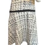 Karl Lagerfeld Abstract Plaid Dress Spread Collar Short Sleeves. Photo 3