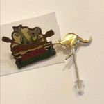 Vintage Lot of 2 Pins Kangaroo Koala Aussie Lifesavers Brooch Gold Photo 2