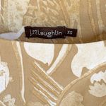 EUC J. McLaughlin Catalina Cloth aside Ruche Dress Tan White Floral Size XS Photo 1