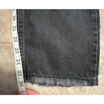 We The Free  People Black Jeans Size 29 Frayed Wide Straight Mom Photo 6