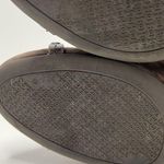 Tory Burch  Shoes Women’s 10.5 Brown Mini Miller Block Heels Suede Logo Pumps Photo 12