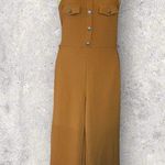 Derek Heart Womens Size Small Sleeveless Square Neck Jumpsuit Burnt Orange Photo 1
