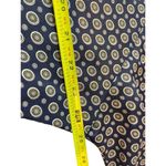 Apostrophe Navy Blue Two Piece 90s Geometric Satin Feel 3/4 Sleeve Skirt Set 14 Photo 12