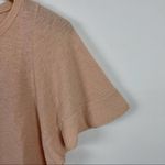Madewell Texture & Thread Flutter Sleeve Relaxed fit Top Size XS Pink/Peach Photo 4
