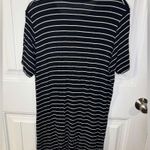 Brandy Melville Black and White Striped T-Shirt Dress Photo 4