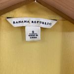 Banana Republic  Yellow Silk Short Sleeve Blouse S Photo 5