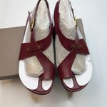 Franco Sarto Blair Red Leather Sandal- Size 8M Photo 6