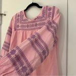 J Marie J. Marie The Katie Pink w/ Purple Embroidery Short Dress S Photo 9