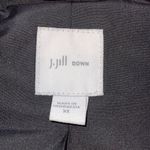 J. Jill Womens Buffalo Plaid Full Zip Quilted Puffer Long Down Vest Red Black XS Photo 5