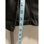 Highway Jeans Highway Black Faux Leather Jacket Button Up Lined Size Medium Lined‎ Pockets Photo 3