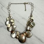 Chico's  Multi Tone Beaded Bib Necklace Photo 1
