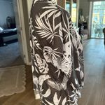 Tryst Size XL Brown & Beige Floral Top Short Sleeves Photo 5