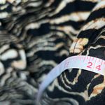 Erika Vintage 90's  Zebra Print Camp Collar Short Sleeve Shirt 24” P2P Photo 3