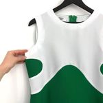 SWINGING CHICKS 60s 70s Inspired Retro A Line Dress Green White L Size L Photo 3