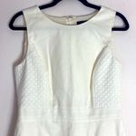 J.Crew  white diamond jacquard pique sleeveless dress size 8 Photo 3