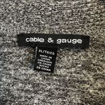 Cable & Gauge  Zip-Up Women's Sweater Cardigan XL Photo 2