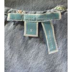 Draper James Popover Blue Oxford Stripe Cotton Chambray Sleeveless Top Small Photo 6