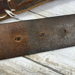 Timberland  Western Belt Braided Leather Womens Chunky Small Brown  Boho Outdoor Photo 7