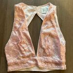 Hello Molly Pink Sequin Crop Top Photo 0