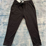 NWT! Yogipace Black Cropped Ankle On The Fly Pants Small Black Photo 0