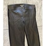 Vince  Black 100% Leather Cropped Legging Pants Suede Back S $1295 Photo 1