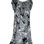 Susan Lawrence  Woman Long Summer off the shoulder dress Black/White  Sz2X Photo 0