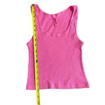 SKIMS Women’s Size M Cotton Rib Tank Sugar Pink Crop Top Simple Basic Staple Photo 4