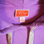 J.Crew Weekend Striped Rib Hoodie Pullover sweatshirt In Original Cotton Terry Photo 1