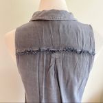 Rock & Republic  Chambray Fringe Top Photo 3