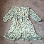 Max Studio Mad Studio Green/Cream Floral Dress SIZE M Photo 4