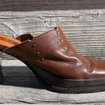 BCBGMAXAZRIA Falchi by Carlos Falchi “Lana” brown leather loafers 8.5 Photo 6