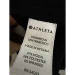 Athleta  Cloudlight Asymmetrical Side Tie Tank Size Medium Black NWT Workout Photo 7